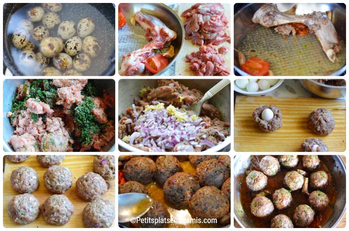 Cuisson boulettes d'agneau de Pâques