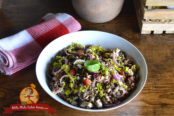 Salade de lentilles la recette