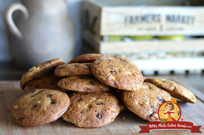 Cookies américains aux noix et chocolats la recette