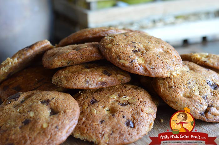 Recette cookies américains aux noix et chocolats