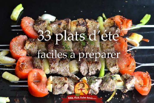 33 plats d'été faciles à préparer