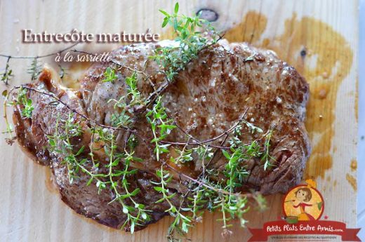 Entrecôte maturée à la sarriette