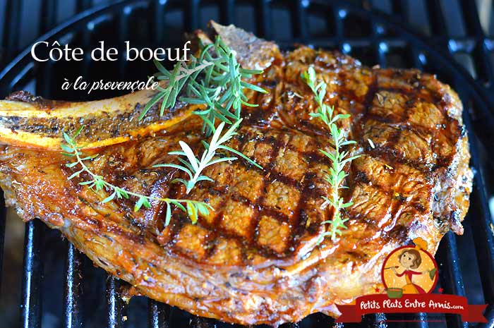 Côte de boeuf à la provençale au barbecue