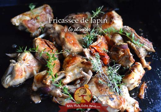 Fricassée de lapin à la plancha