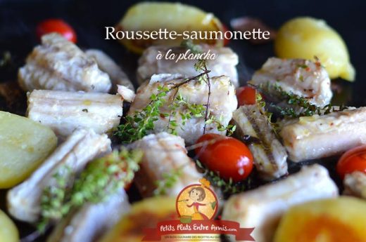 Roussette-saumonette à la plancha