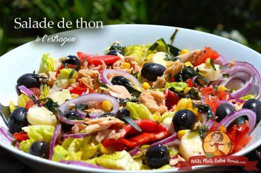Salade de thon complète à l'estragon
