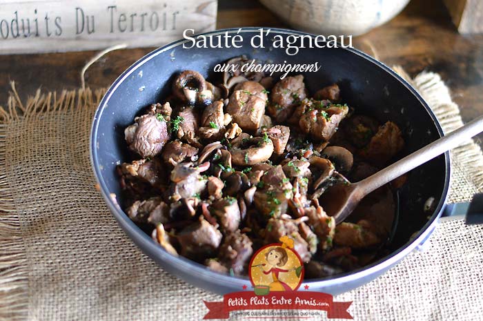 Sauté d'agneau aux champignons