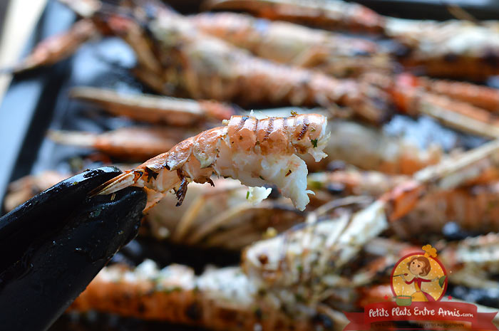 Cuisson langoustines au barbecue