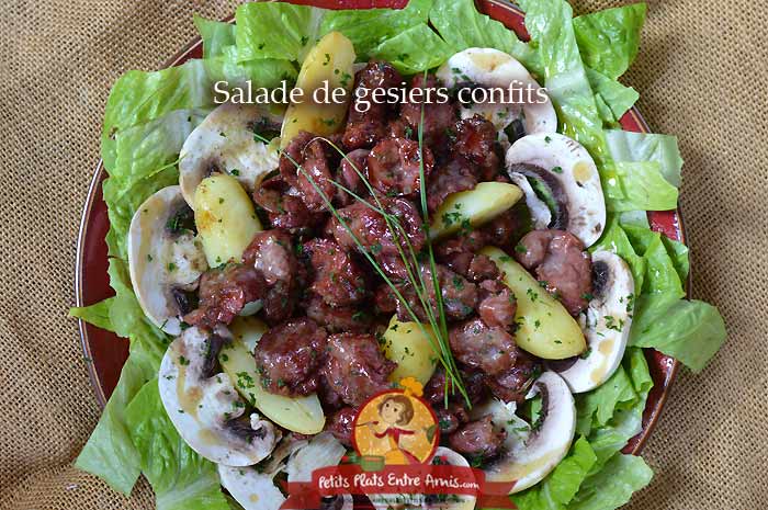 Salade de gésiers confits