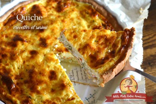 Quiche aux crevettes et surimi