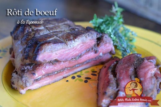 Rôti de boeuf à la tapenade