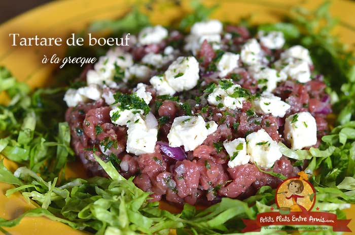 Tartare de boeuf à la grecque