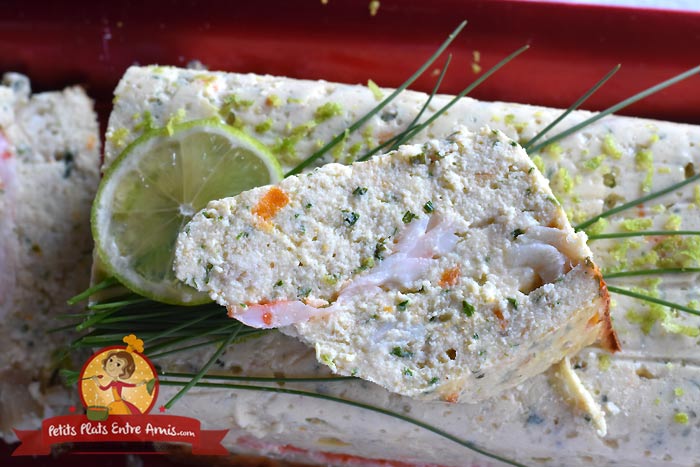 Cuisson terrine de poisson aux crevettes