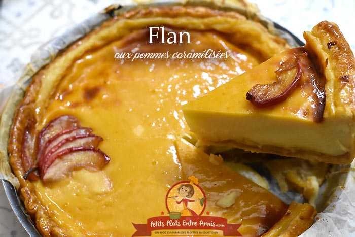 Flan aux pommes caramélisées