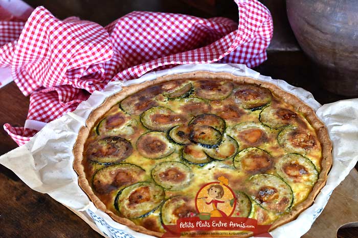 Recette quiche aux courgettes