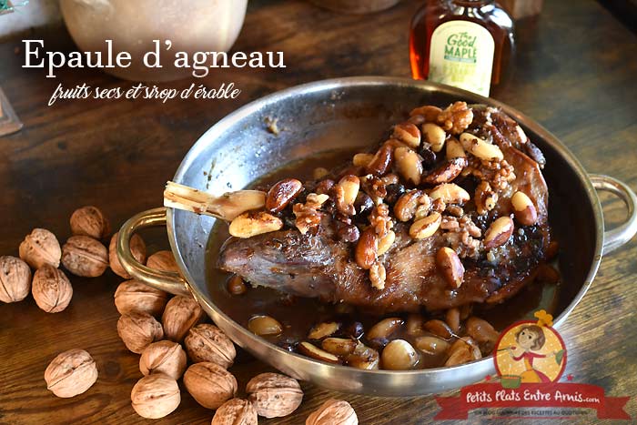 Epaule d'agneau aux fruits secs et sirop d'érable