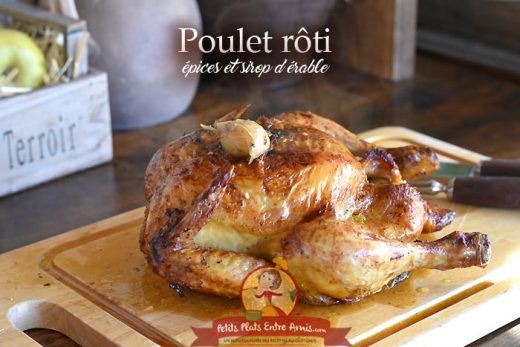 Poulet rôti aux épices et sirop d'érable