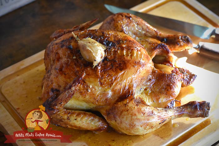 Recette poulet rôti aux épices et sirop d'érable