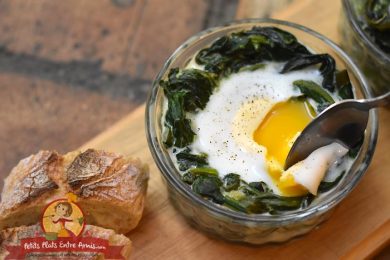 Oeuf cocotte aux blettes | Petits Plats Entre Amis