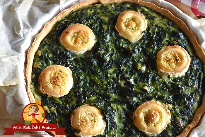 Recette tarte épinards et chèvre