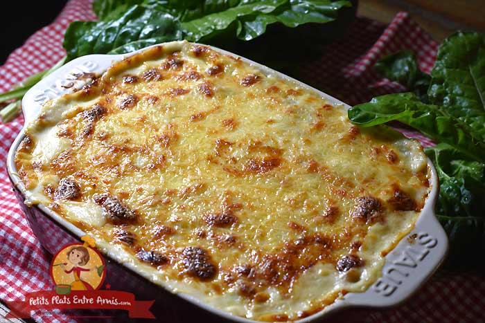 Recette gratin de blettes et pommes de terre