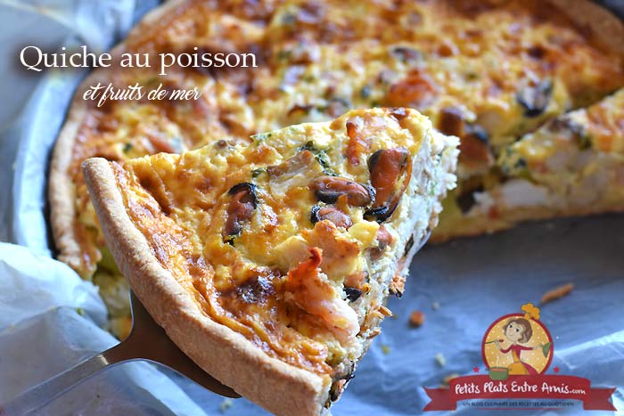 Quiche au poisson et fruits de mer