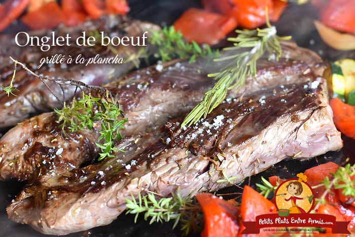 Onglet de boeuf grillé à la plancha