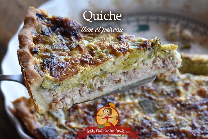 Quiche au thon et poireaux