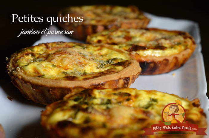 Petites quiches au jambon et parmesan