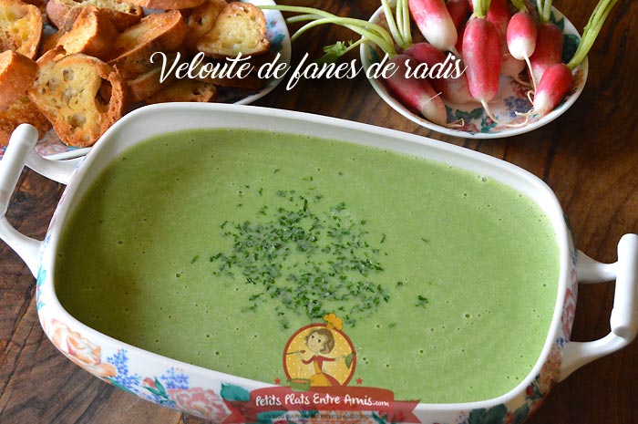 Velouté de fanes de radis