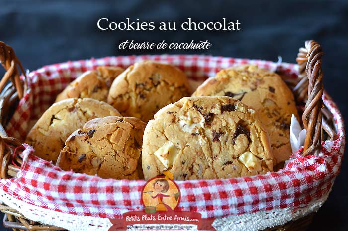 Cookies au chocolat et beurre de cacahuète