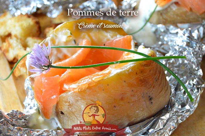 Pommes de terre crème et saumon