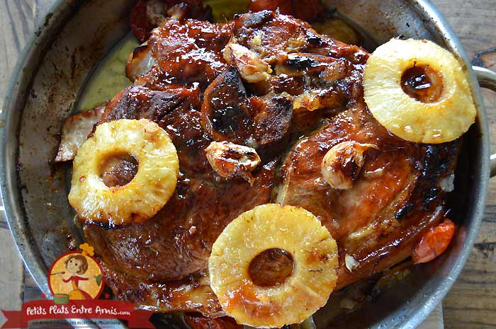 Recette rouelle de porc à l'ananas