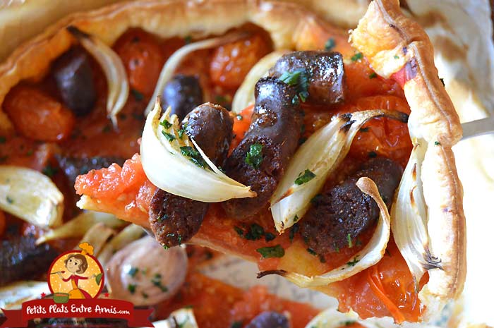 Cuisson tarte aux tomates et merguez