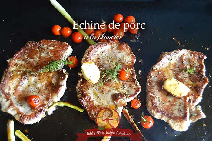 Échine de porc à la plancha