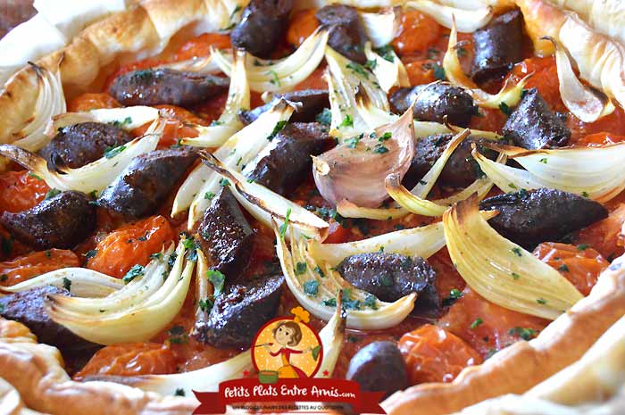 Recette tarte aux tomates et merguez