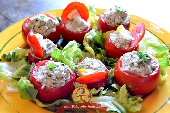 Recette tomates farcies aux rillettes de sardines