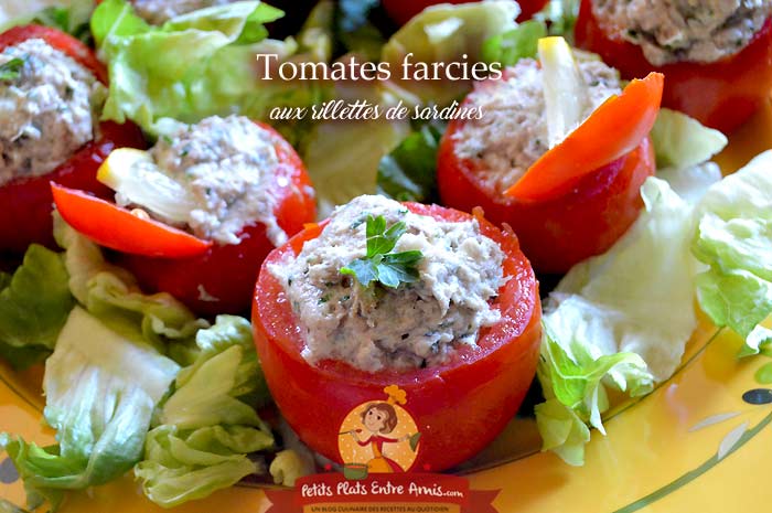 Tomates farcies aux rillettes de sardines