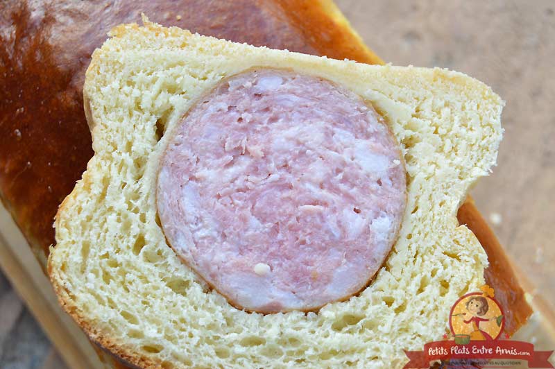 Cuisson Saucisse de Morteau en brioche