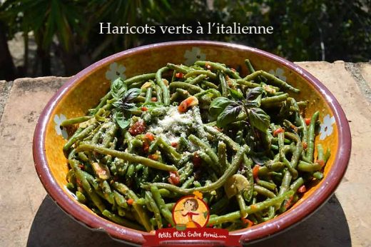 Recette facile de haricots verts à l'italienne