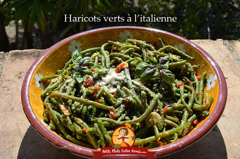 Recette facile de haricots verts à l'italienne