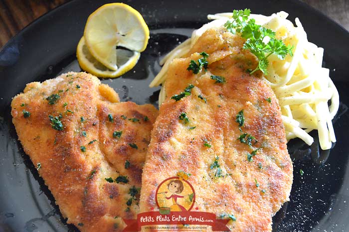 Recette d'escalope de poulet pané