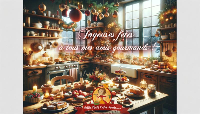 Joyeuses fêtes à tous mes amis gourmands !