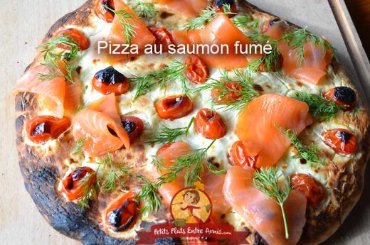 Pizza au saumon fumé