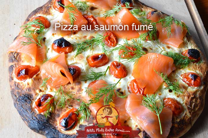 Pizza au saumon fumé 