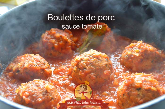 Boulettes de porc sauce tomate