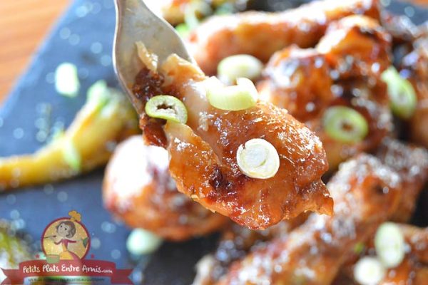 Cuisson pilons de poulet sauce yakitori