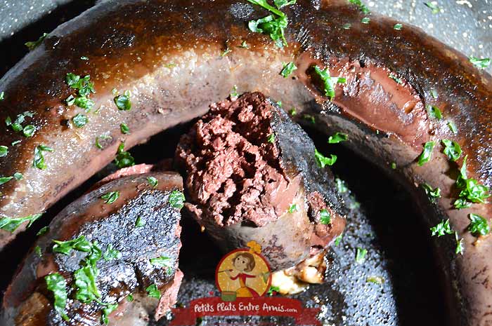 Cuisson boudin noir à la poêle