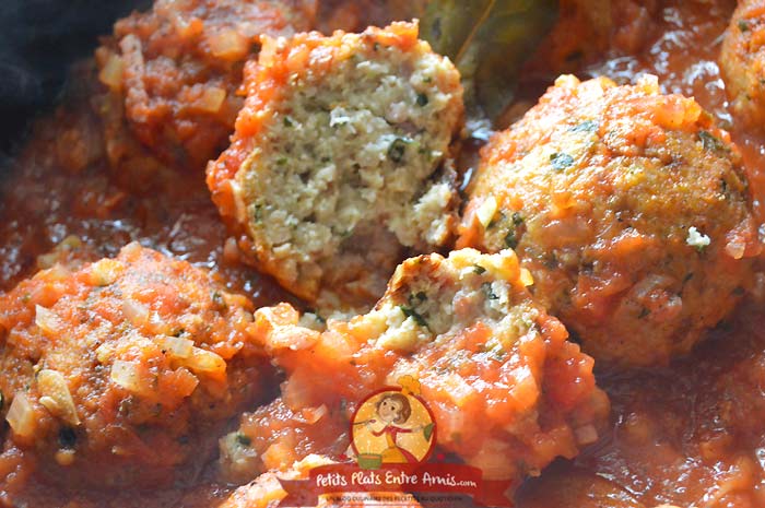 Cuisson boulettes de porc sauce tomate