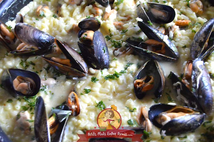 Recette risotto de moules